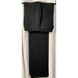 Black Fully Lined Pants Trousers Sz 4 Straight Leg Made in the USA Unbranded